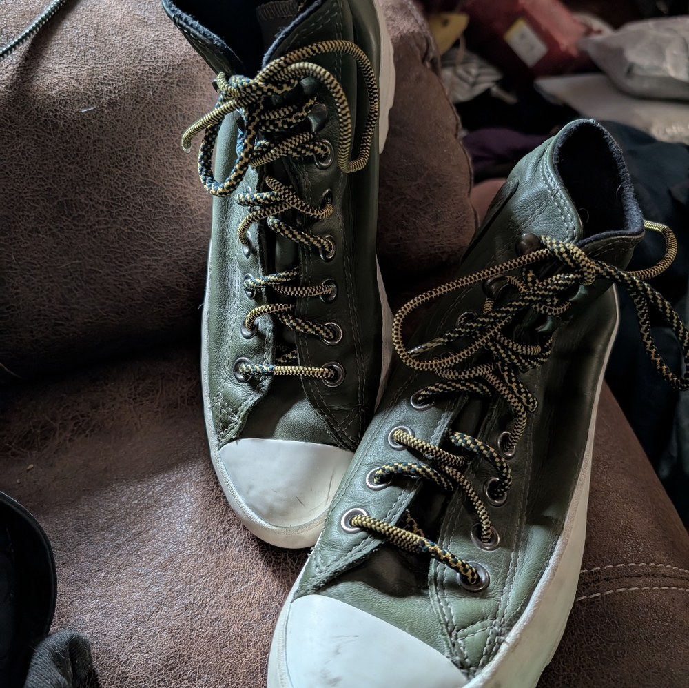 Women's Green High-Top Women's Sneakers